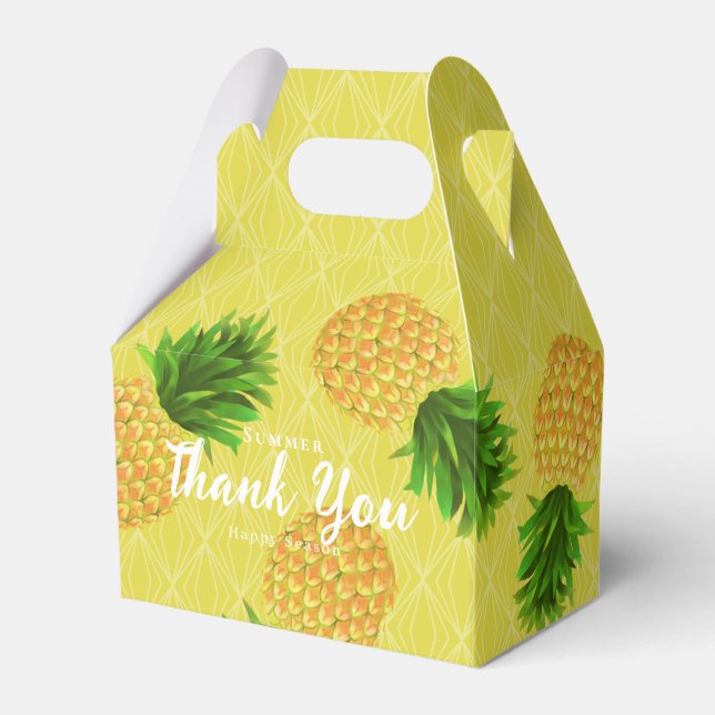 Ananas-Senffrucht-Box Geschenkschachtel (Vorderseite)