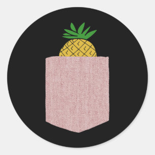 Ananas Shirt Ananas Obstgeschenk Ananas Ananas Runder Aufkleber