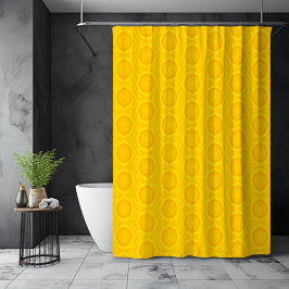 Ananas Slice Hellgelbes Fruchtmuster Duschvorhang