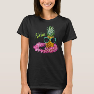 Ananas-Sonnenbrille Aloha Strände Hawaii Hawaii T-Shirt