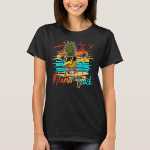 Ananas-Sonnenbrille Dabbing Miramar Beach Florida T-Shirt