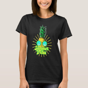 Ananas Sonnenbrille Strände Hawaiian Summer Vibes T-Shirt
