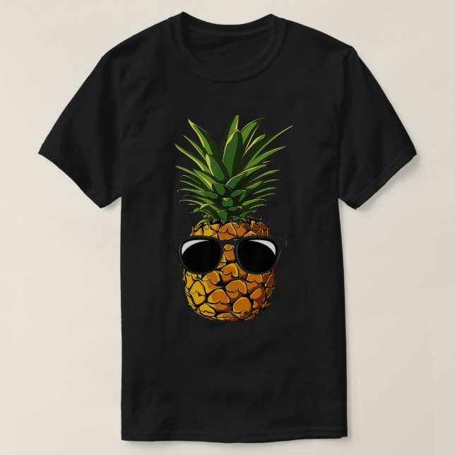 Ananas Sonnenbrille T Aloha Strände Hawaiian Haw T-Shirt (Design vorne)