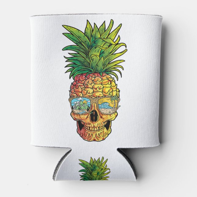 Ananas Sonnenbrille T Shirt Aloha Beaches Dosenkühler (Vorderseite)