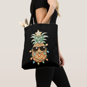 Ananas Sonnenbrille Weihnachtslichter Xmas Ferien
