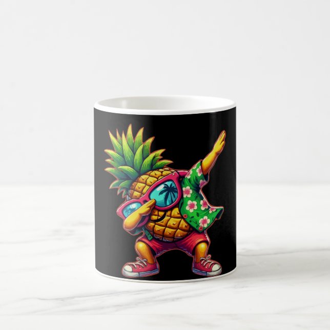 Ananas Sonnenbrillen Strände Kaffeetasse (Mittel)