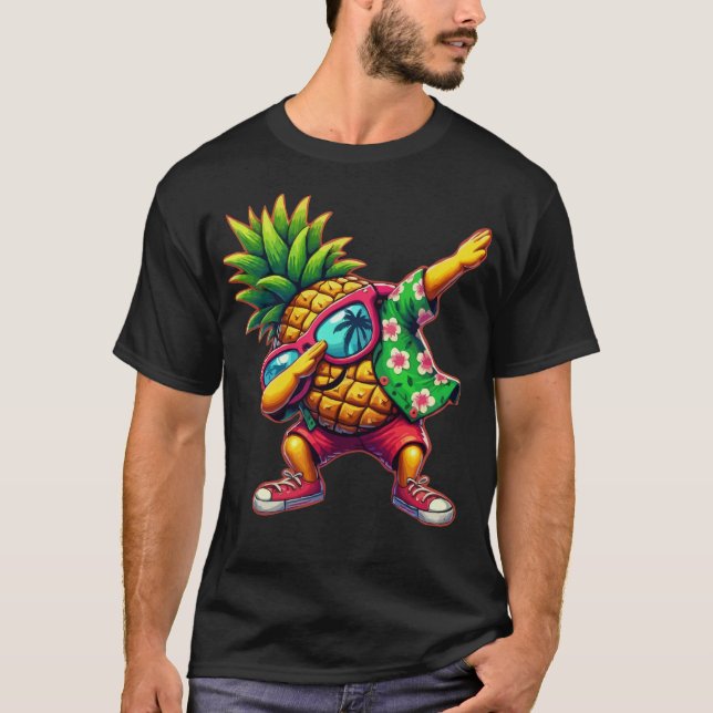 Ananas Sonnenbrillen Strände T-Shirt (Vorderseite)