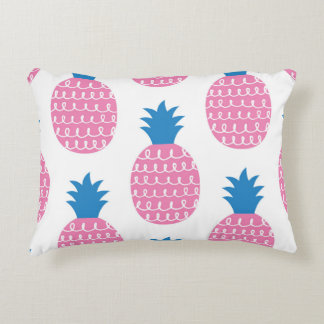 Ananas Spaß, Vintages Nahtloses Design. Dekokissen