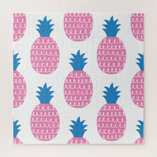 Ananas Spaß, Vintages Nahtloses Design. Puzzle