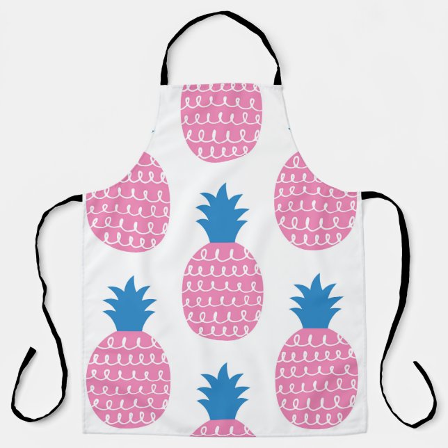 Ananas Spaß, Vintages Nahtloses Design. Schürze (Vorderseite)