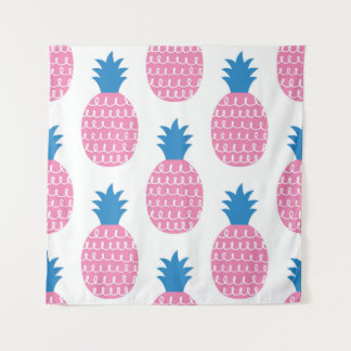 Ananas Spaß, Vintages Nahtloses Design. Wandteppich