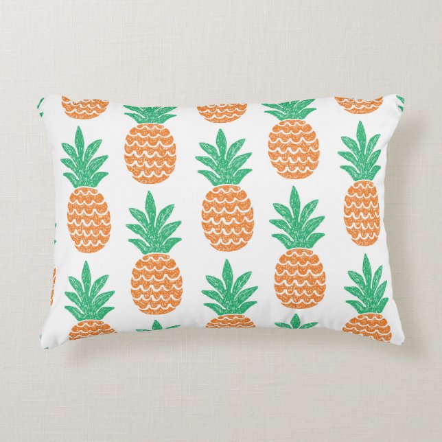 Ananas-Spiel: Fun Pattern Delight. Dekokissen (Vorderseite)