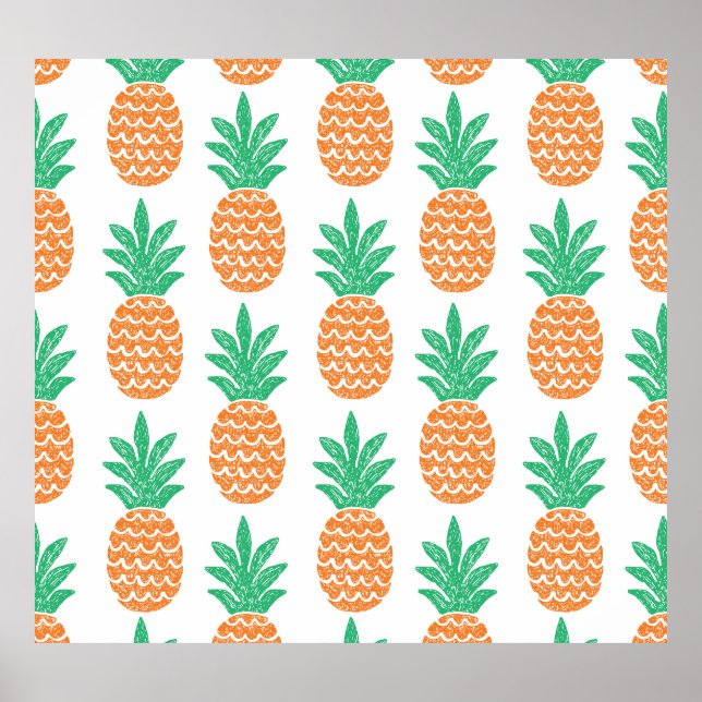 Ananas-Spiel: Fun Pattern Delight. Poster (Vorne)