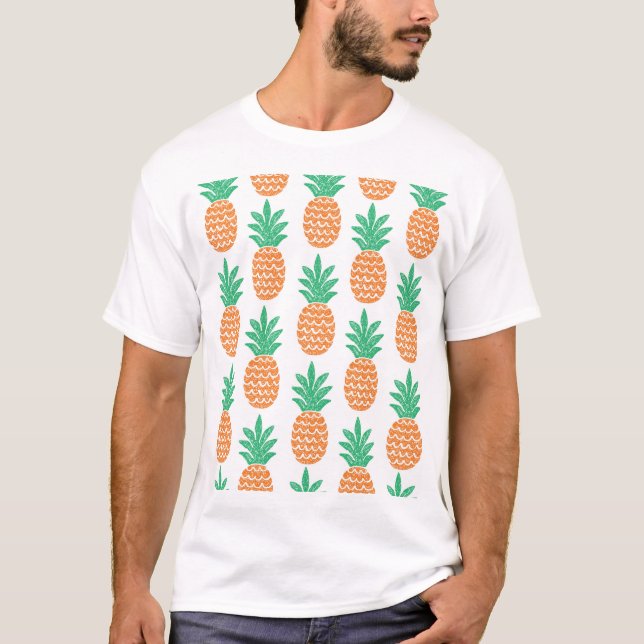 Ananas-Spiel: Fun Pattern Delight. T-Shirt (Vorderseite)