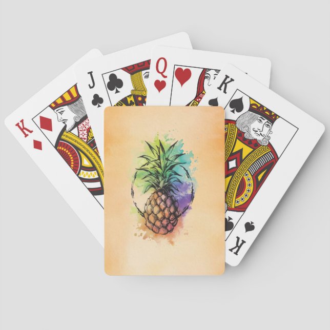 Ananas Spielkarten (Rückseite)