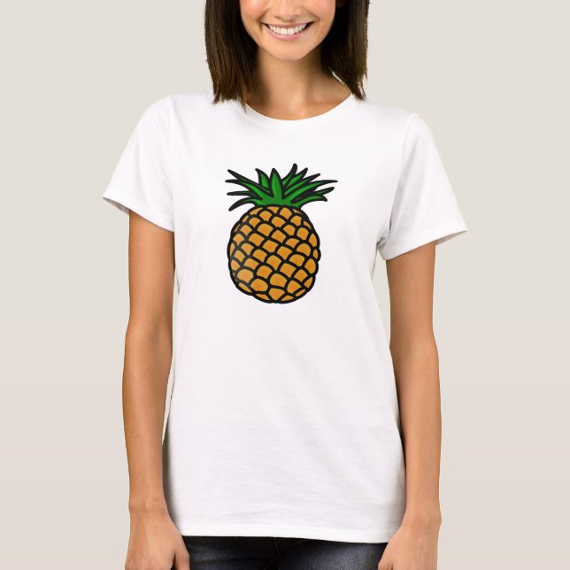 Ananas-Spitze T-Shirt (Vorderseite)