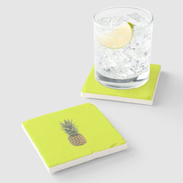 Ananas Steinuntersetzer (Seitenansicht)