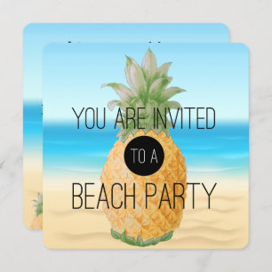 Ananas-Strand Party Einladung