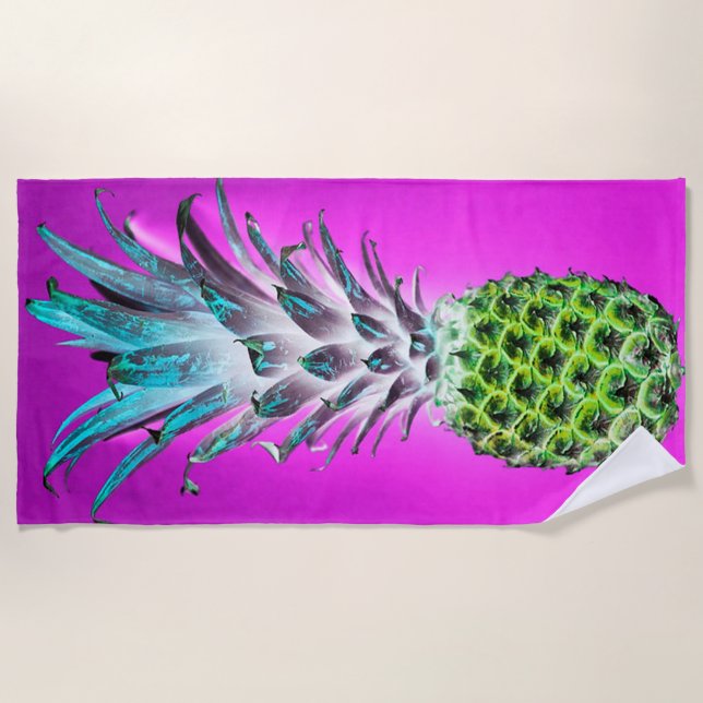 Ananas Strandtuch (Vorderseite)