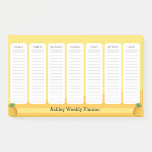 Ananas Style Weekly Planner Post-it Klebezettel
