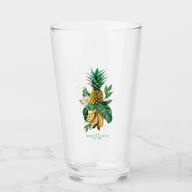 Ananas-Suite im Weißen Lotus Glas (Vorderseite)