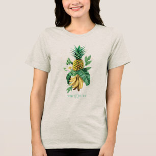 Ananas-Suite im Weißen Lotus Tri-Blend Shirt