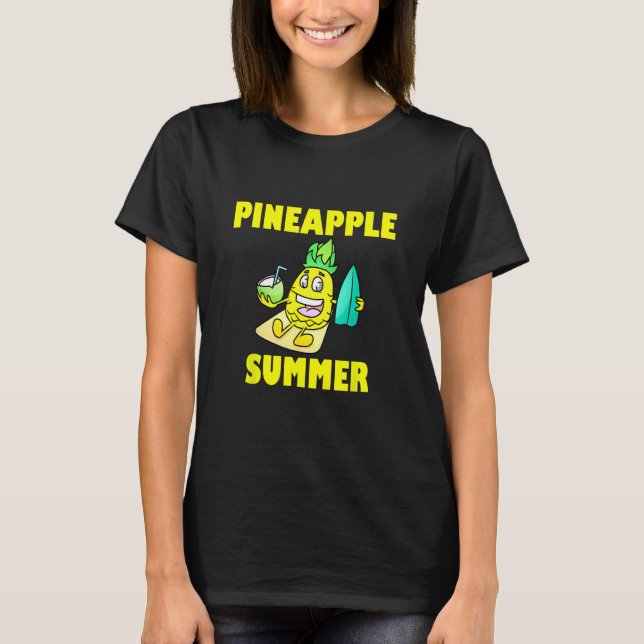 Ananas Summer Beach T-Shirt (Vorderseite)
