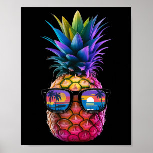 Ananas Sungles Aloha Strände Hawaii Party Hawai Poster