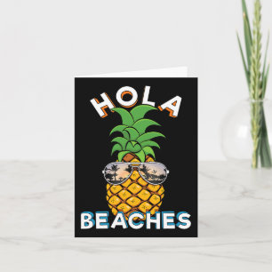 Ananas Sungles Hola Strand Funny Beach Vacatio Karte