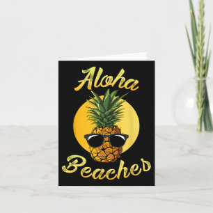 Ananas Sungles T Shirt Aloha Beaches Hawaiian H Karte