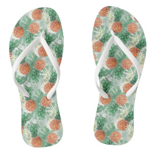 Ananas, süßes Paar. Flip Flops