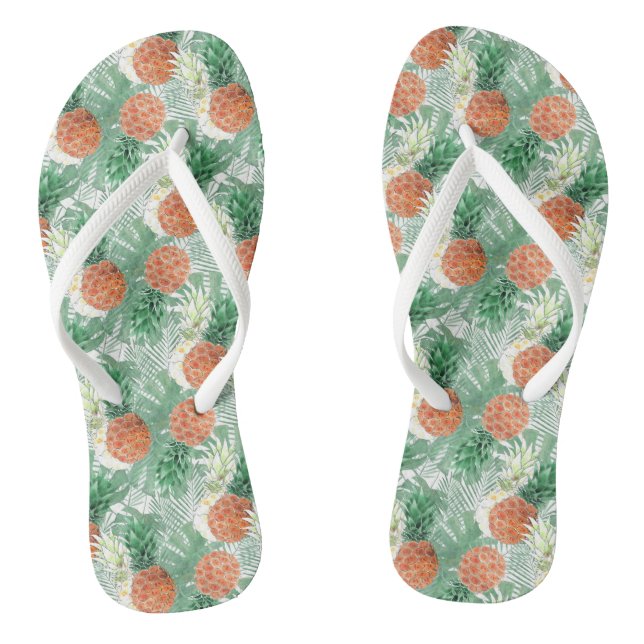 Ananas, süßes Paar. Flip Flops (Fußbett)