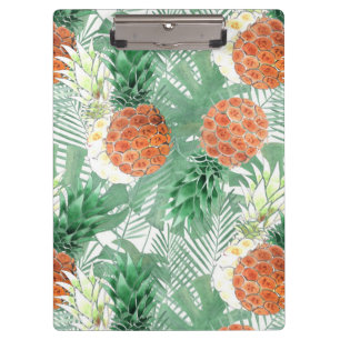 Ananas, süßes Paar. Klemmbrett