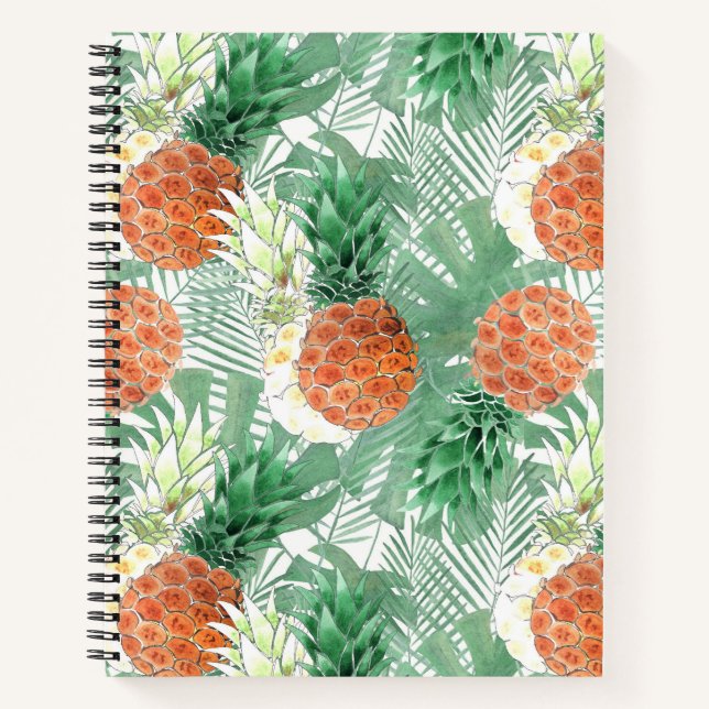Ananas, süßes Paar. Notizbuch (Vorderseite)