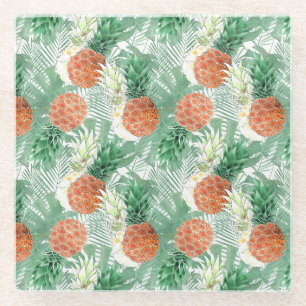 Ananas, süßes Paar, Obst Glasuntersetzer