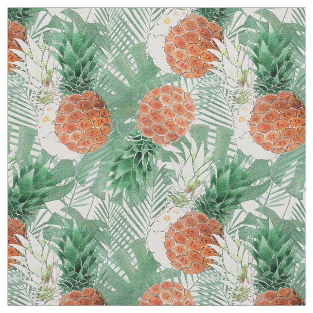 Ananas, süßes Paar. Stoff (Muster)