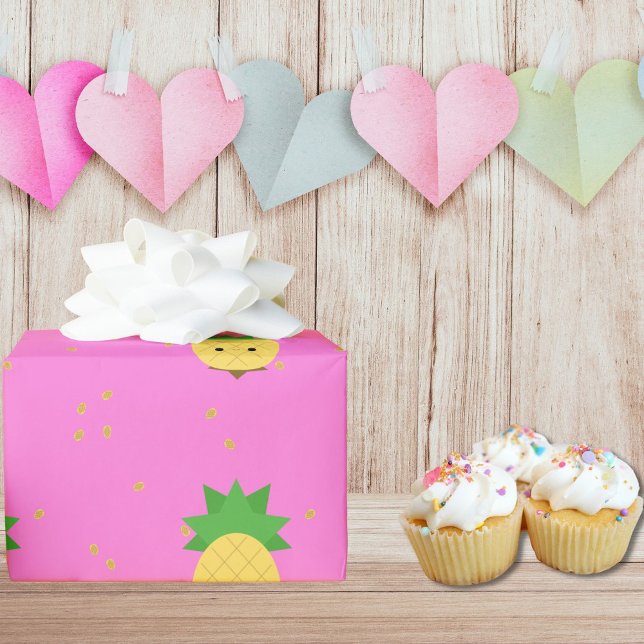 Ananas-Süßpapier Geschenkpapier (pineapple party)