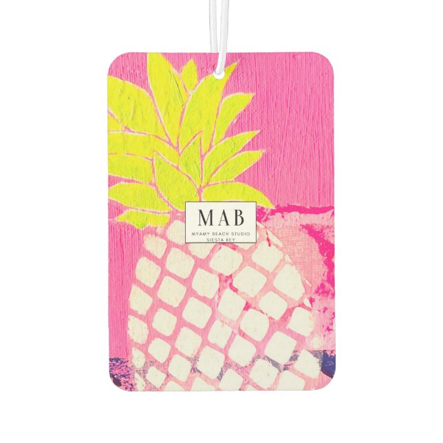 Ananas-Süßungsmittel Autolufterfrischer (Rückseite)
