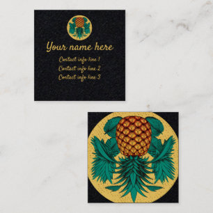 Ananas Swinger Calling Card Quadratische Visitenkarte