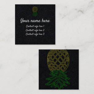 Ananas Swinger Calling Card Quadratische Visitenkarte