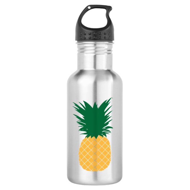 Ananas-Symbol Edelstahlflasche (Vorderseite)