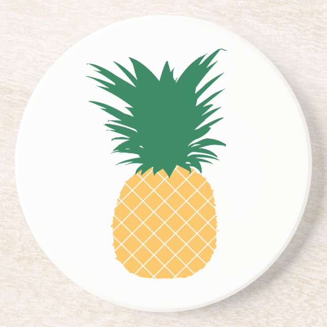 Ananas-Symbol Getränkeuntersetzer (Vorne)