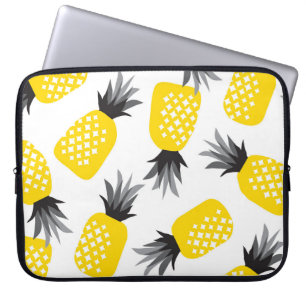 Ananas Textur, Vintages Sommermuster. Laptopschutzhülle