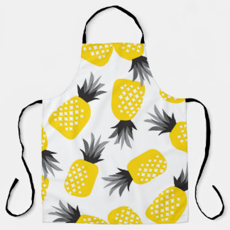 Ananas Textur, Vintages Sommermuster. Schürze