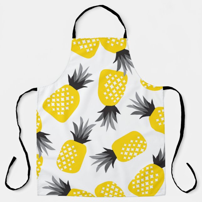 Ananas Textur, Vintages Sommermuster. Schürze (Vorderseite)