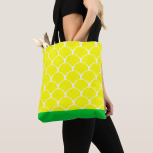Ananas Tote Beutel gelb