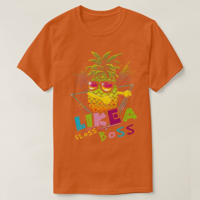 Ananas tragen eine Sonnenbrille, die wie ein Boss  T-Shirt (Design vorne)