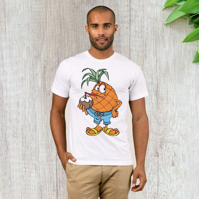 Ananas trinkt Kokosmilch Männer T - Shirt (Von Creator hochgeladen)