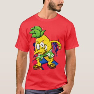 Ananas trocken Tropisches Obst tanzen Vegan T-Shirt