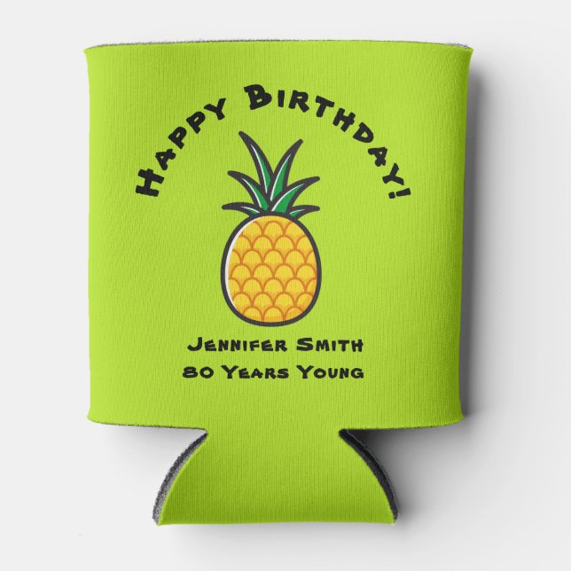 Ananas-Tropen-Party Dosenkühler (Vorderseite)